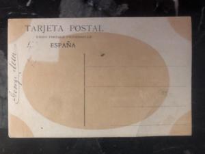 1909 Buenos Aires Argentina Stamp on Stamp Postcard Cover 50 Pesos