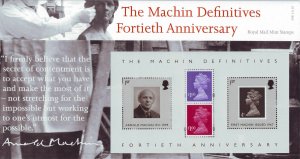 2007 Machin Anniversary miniature sheet Presentation pack no. 398