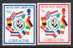 Gibraltar 294-295 MNH VF