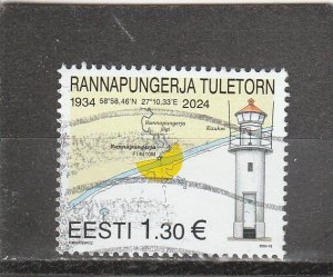 Estonia  Scott#  1037  Used  (2024 Rannapongerja Lighthouse)