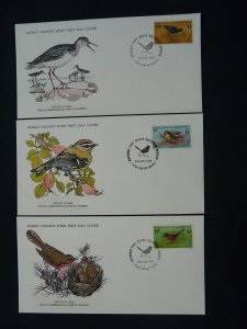 WWF birds set of 3 FDC Guernsey 1978 (-50% for 10 sets or more)