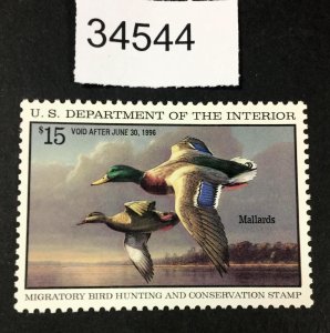 MOMEN: US STAMPS #RW62 MINT OG NH LOT #34544