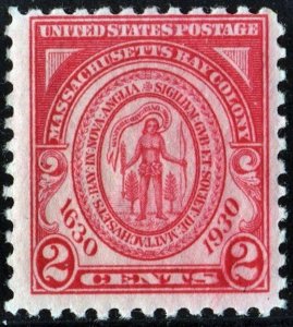 SC#682 2¢ Massachusetts Bay Colony (1930) MNH
