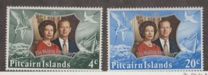 Pitcairn Islands Scott #135-136 Stamps - Mint NH Set