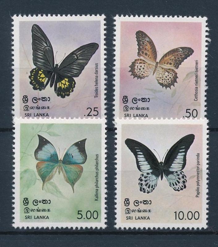 [37965] Sri Lanka 1978 Butterflies Schmetterlingen Papillons  MNH