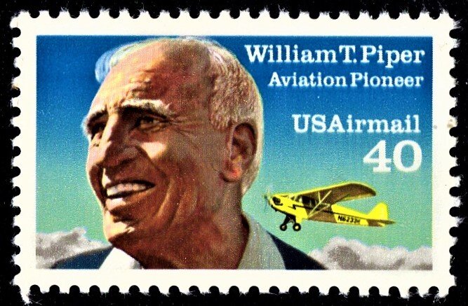 US C132 MNH VF 40 Cent William T. Piper Aviation Pioneer Re-Issue***
