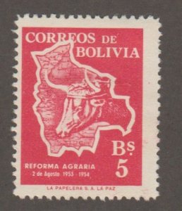 Bolivia - Scott# 384 - Map - MH