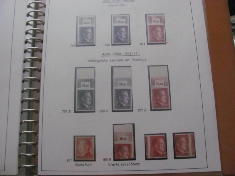 Germany 1941-44 MNH HITLER ALBUM ALMOST EVERY POSSIBILITY UNIQUE 63 PICTURE(118)