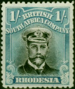 Rhodesia 1922 1s Black & Dull Blue SG300 Fine LMM