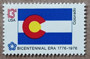 United States #1670 13c Colorado State Flag MNG (1976)