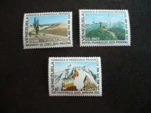 Stamps - Venezuela - Scott# C1006-C1008 - Mint Hinged Set of 3 Stamps