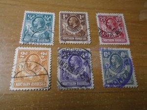 Northern Rhodesia  #  1-4/6-7  used