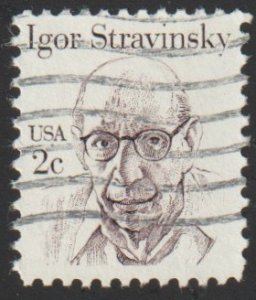 SC# 1845 - (2c) - Igor Stravinsky, Used Single