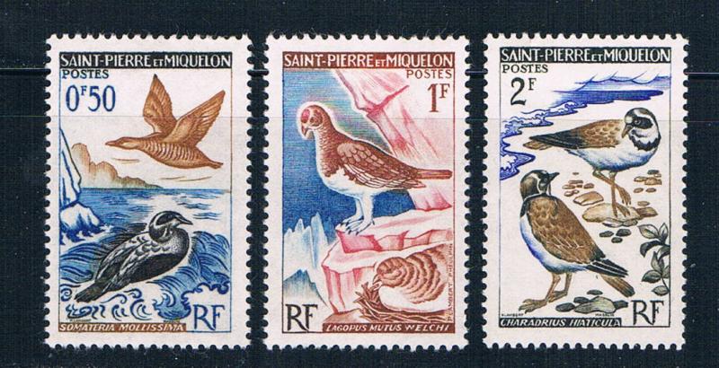 St Pierre and Miquelon 362-64 MLH Sea Birds 1963 (S0954)+