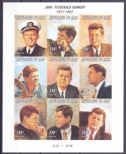 Mali. 1997. 1808B-16B. Kennedy. MNH.