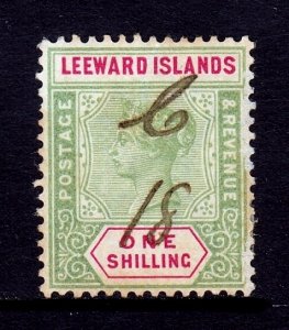 Leeward Islands - Scott #7 - Used - Fiscal cancel, toning, pencil/rev.