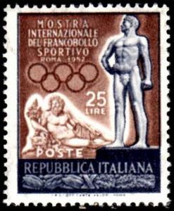 ITALY 1952 SPORT STAMPS EXHIBITION MNH**