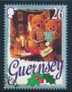 Guernsey  SG 749  SC# 611 Christmas 1997 Teddy Bears FD Cancel see scan