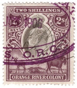 (I.B) Orange River Colony Revenue : Duty Stamp 2/-