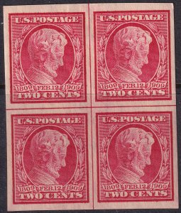 #368 Mint OG, XF, Center line block of 4 (CV $140) (CV $15 - ID30301) - Josep...