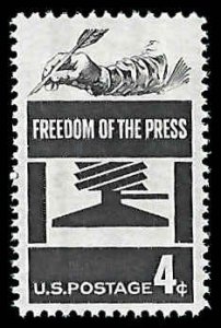 PCBstamps   US #1119 4c Freedom of Press, MNH, (36)