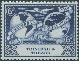 Trinidad & Tobago 1949 6c deep blue UPU SG262 unused