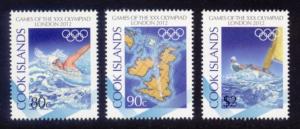 Cook Islands Sc# 1413-5 MNH Summer Olympic Games 2012