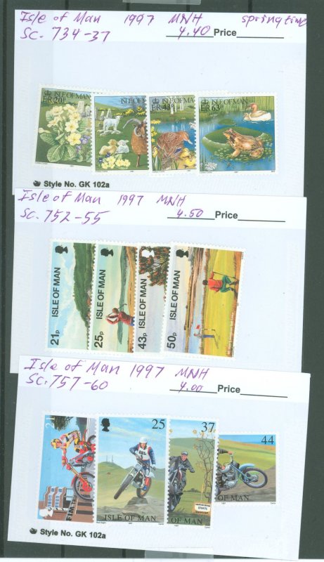 Isle of Man #734-60  Single (Complete Set)