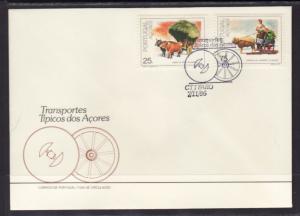 Azores 361-362 Ox Cart U/A FDC