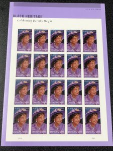 US 5171 Black Heritage Dorothy Height forever sheet (20 stamps) MNH 2017