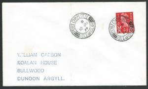 GB SCOTLAND 1969 cover PORT CHARLOTTE / ISLE OF ISLAY cds..................55787