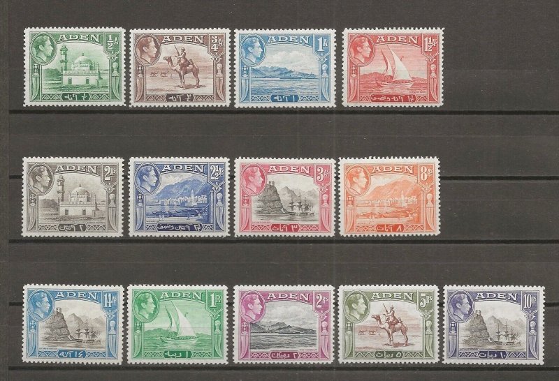 ADEN  1939/48 SG 16/27 MNH CAT £130