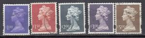 Great Britain - 1996/2010 Machins stamp collection Sc# MH279/MH283 - (943)