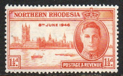 Northern Rhodesia Sc #46a Mint Hinged perf 13½