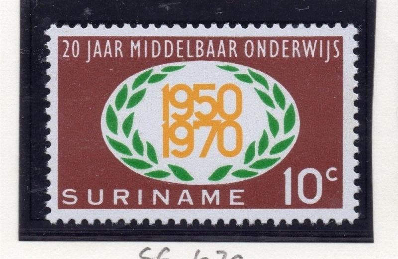 Suriname 1970 Early Issue Fine Mint Hinged 10c. 168899