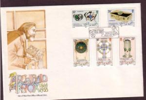 Isle of Man Sc 384-8 1989  Celtic Art Knox stamps FDC