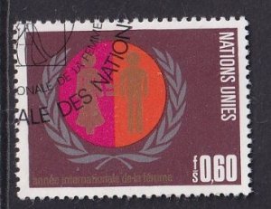 United Nations  Geneva  #48 cancelled 1975  international women's year 60c