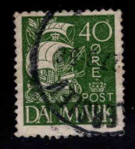 DENMARK  Scott 197 Used Caravel Ship stamp