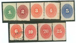 Mexico #212a/213a/214-220/ Unused Single