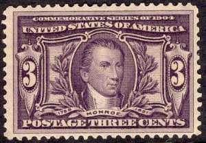 US Stamp Scott #325 Mint Hinged SCV $65