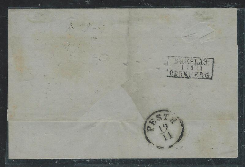 GERMANY PRUSSIA (P1906B) EARLY LETTER FROM BRESLAU  SC 3