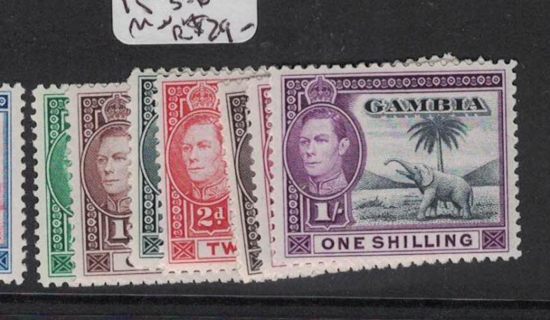 Gambia Elephant SG 150-1, 153-6 MNH (3doq)