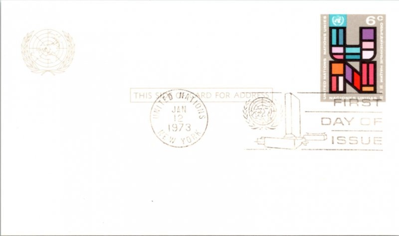 United Nations, New York, Government Postal Card, Worldwide First Day Cover