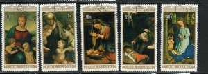 COOK ISLANDS #412-416  1974  CHRISTMAS  MINT  VF NH  O.G  CTO  a