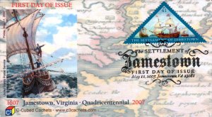 #4136 Jamestown Settlement C-Cubed FDC