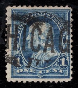 US Scott 247 Used 1 cent Chicago Cancel  Lot P364