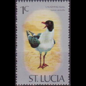 ST.LUCIA 1976 - Scott# 387 Laughing Gull 1c NH