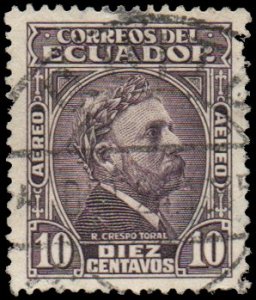 Ecuador C97 - Used - 10c Remigio Crespo Toral (1942)