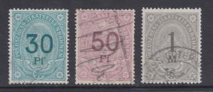 Germany 3 diff used Railways stamps, VF