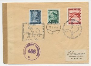 Cover / Postmark Austria 1946 Animal Protection - Horse - Dog - Pigeon